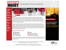 Tablet Screenshot of chesterhoist.com